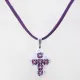 Small Cross - Trina-Purple Suedine - 2